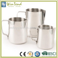 Tea coffee frothing foam fancy 450ml 600ml stainless steel milk pitcher for cafe